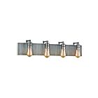ELK Home Corrugated Steel 15923-4 Polished Nickel 4 Lights 240W Vanity Light