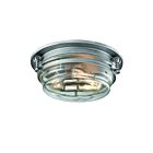 ELK Home Riley 16104-3 Weathered Zinc 3 Lights 180W Flush Mount
