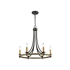 ELK Home 16548-6 Woodbridge 360W 6-Lights Matte Black Chandelier