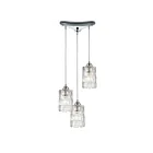 ELK Home Ezra 17414-3 Polished Chrome 3 Lights 180W Multi Pendant