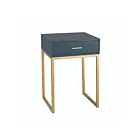 ELK Home 180-011 Navy Shagreen Accent Table