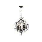 ELK Home 18136-5 Circeo 300W 5-Lights Deep Rust Chandelier