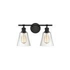 ELK Home Scone 18701-2 Matte Black 2 Lights 120W Vanity Light