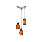 ELK Home Galaxy Configurable 20001-3BG Satin Nickel 3 Lights 180W Multi Pendant