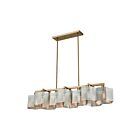 ELK Home Compartir 21114-10 Polished Nickel 10 Lights 600W Linear Chandelier