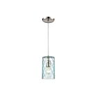 ELK Home Diamond Pleat Configurable 21194-1 Satin Nickel 1 Light 100W Pendant