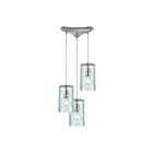 ELK Home Diamond Pleat Configurable 21194-3 Satin Nickel 3 Lights 300W Pendant