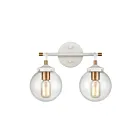 ELK Home Boudreaux 24431-2 Matte White 2 Lights 120W Vanity Light