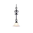 ELK Home Buckingham 251-BK Matte Black 1 Light 75W Mini Pendant