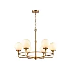 ELK Home 30146-6 Beverly Hills 360W 6-Lights Satin Brass Chandelier