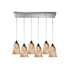ELK Home Granite Configurable 31138-6RC Satin Nickel 6 Lights 600W Multi Pendant