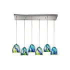 ELK Home Colorwave Configurable 31445-6RC-TB Satin Nickel 6 Lights 360W Multi Pendant