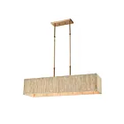 ELK Home Abaca 32414-5 Satin Brass 5 Lights 300W Linear Chandelier