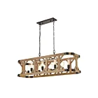 ELK Home Structure 33324-8 Medium Oak 8 Lights 480W Linear Chandelier