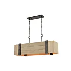 ELK Home Wooden Crate 33386-5 Oil Rubbed Bronze 5 Lights 300W Linear Chandelier