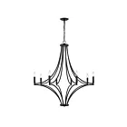 ELK Home 33437-8 Spanish Villa 480W 8-Lights Charcoal Chandelier