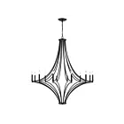 ELK Home 33438-12 Spanish Villa 720W 12-Lights Charcoal Chandelier