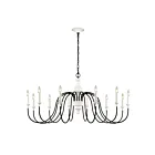 ELK Home 33469-12 Val de Loire 720W 12-Lights White Coral Chandelier
