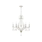 ELK Home 33476-6 French Parlor 360W 6-Lights Vintage White Chandelier