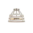 ELK Home Brigantine 33556-2 Satin Nickel 2 Lights Semi Flush Mount