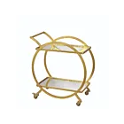 ELK Home 351-10212 Gold Ring Bar Cart