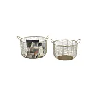 ELK Home 351-10222-S2 Gold Tuckernuck Baskets - Set of 2