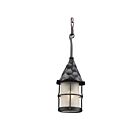 ELK Home Rustica 388-BK Matte Black 1 Light 75W Outdoor Pendant