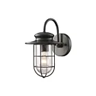 ELK Home Portside 42284-1 Matte Black 1 Light 100W Outdoor Wall Sconce