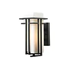 ELK Home Croftwell 45085-1 Textured Matte Black 1 Light 100W Outdoor Wall Sconce