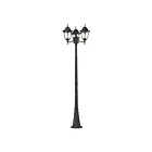 ELK Home Central Square 45089-3 Textured Matte Black 3 Lights 300W Outdoor Post Light