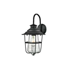 ELK Home San Mateo 45120-1 Textured Matte Black 1 Light 100W Outdoor Wall Sconce