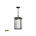 ELK Home Newcastle 45203-LED Textured Matte Black 1 Light 6W LED Outdoor Pendant