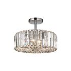 ELK Home Clearview 46185-3 Polished Chrome 3 Lights 120W Semi Flush Mount