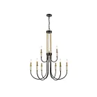 ELK Home 46346-9 Glendon 540W 9-Lights Matte Black Chandelier
