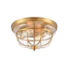 ELK Home Manhattan Boutique 46574-2 Brushed Brass 2 Lights 120W Flush Mount