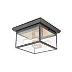 ELK Home Knowlton 46683-2 Matte Black 2 Lights 120W Outdoor Flush Mount