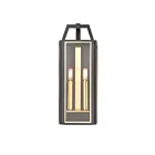 ELK Home Portico 46741-2 Charcoal 2 Lights 120W Outdoor Wall Sconce
