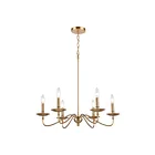 ELK Home 46796-6 Wellsley 360W 6-Lights Burnished Brass Chandelier