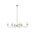 ELK Home 46798-6 Wellsley 360W 6-Lights Burnished Brass Chandelier