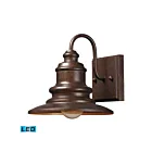 ELK Home Marina 47010-1-LED Hazelnut Bronze 1 Light 9.5W LED Outdoor Wall Sconce