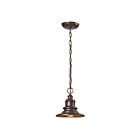 ELK Home Marina 47011-1 Hazelnut Bronze 1 Light 60W Outdoor Pendant