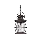 ELK Home Village Lantern 47043-1 Weathered Charcoal 1 Light 60W Outdoor Pendant