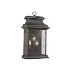 ELK Home Forged Provincial 47054-3 Charcoal 3 Lights 180W Outdoor Wall Sconce