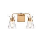 ELK Home Brookville 47671-2 Burnished Brass 2 Lights 120W Vanity Light