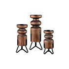 ELK Home 525629 Natural Stilton Candleholders - Set of 3
