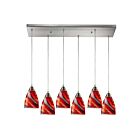 ELK Home Pierra Configurable 527-6RC-CY Satin Nickel 6 Lights 600W Multi Pendant