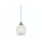 ELK Home Fusion 528-1WHT-LED Satin Nickel 1 Light 9.5W LED Multi Pendant