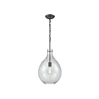 ELK Home Sunderland 56640-1 Silvered Graphite 1 Light 60W Mini Pendant