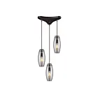 ELK Home Menlow Park Configurable 60044-3 Oiled Bronze 3 Lights 180W Pendant