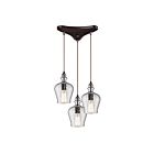 ELK Home Menlow Park Configurable 60066-3 Oil Rubbed Bronze 3 Lights 180W Pendant